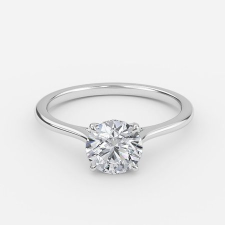 1.82ct Valencia Round Hidden Halo Engagement Ring In Platinum (US Size: 5.25)