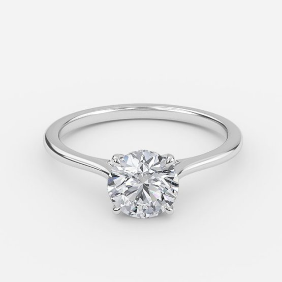 1.82ct Valencia Round Hidden Halo Engagement Ring In Platinum (US Size: 5.25)