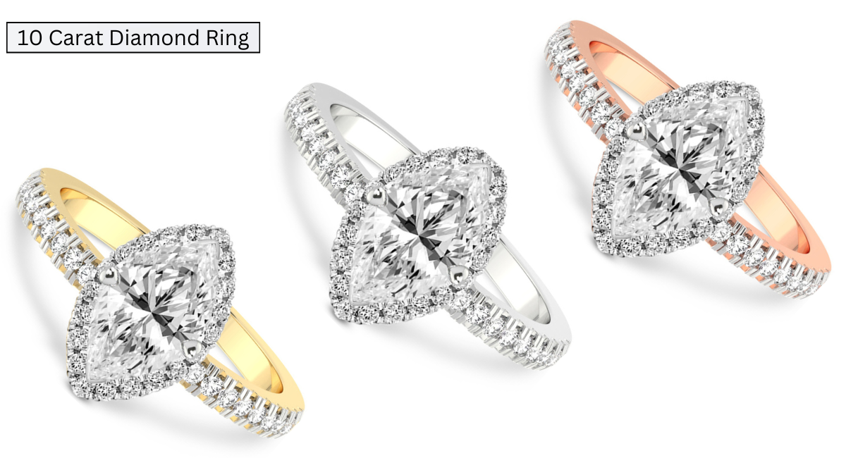 10 Carat Diamond Ring Metal Type