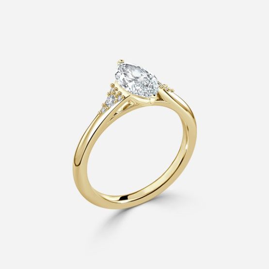 Anastasia Marquise Three Stone Engagement Ring