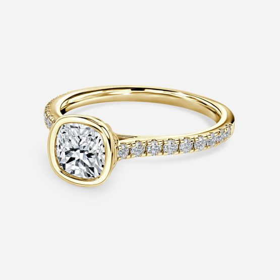 Ali'i Cushion Bezel Engagement Ring
