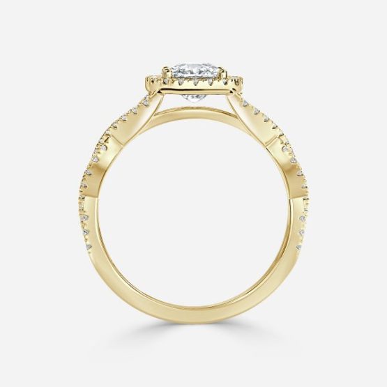 Victoria Cushion Diamond Band Engagement Ring