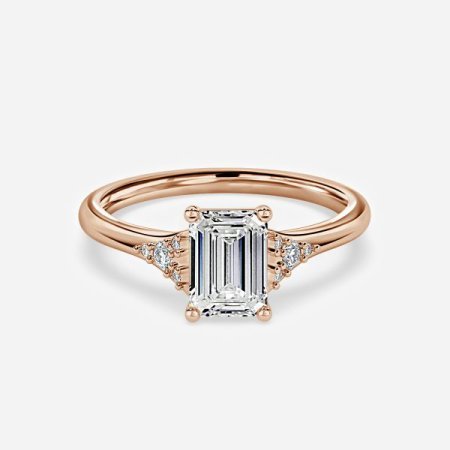 Anastasia Emerald Three Stone Engagement Ring