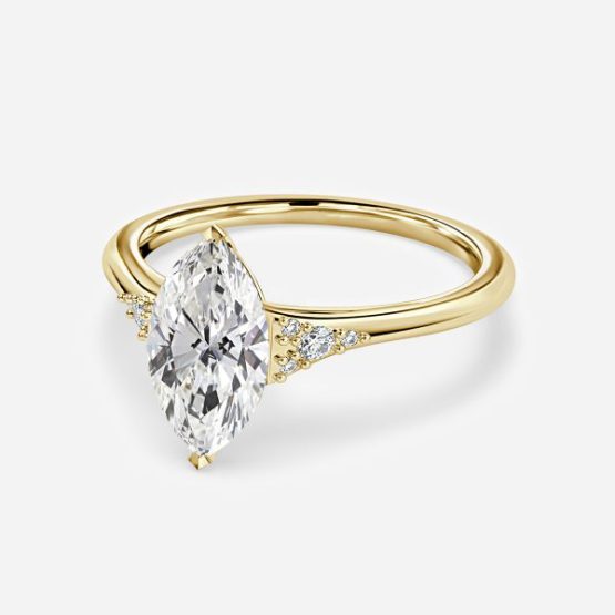 Anastasia Marquise Three Stone Engagement Ring