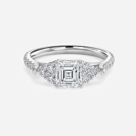 Elizabeth Asscher Three Stone Engagement Ring