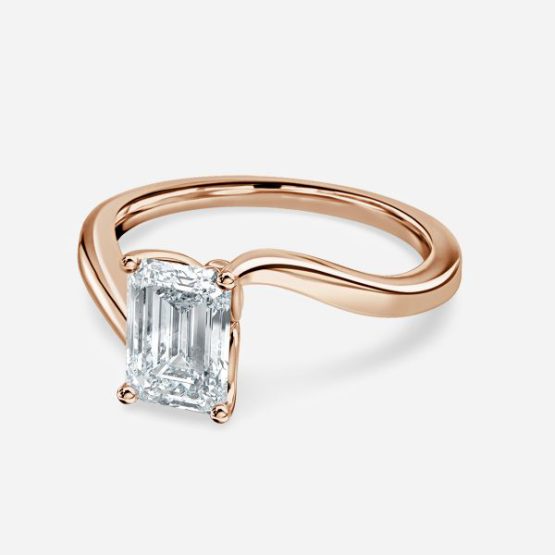 Antares Emerald Solitaire Engagement Ring