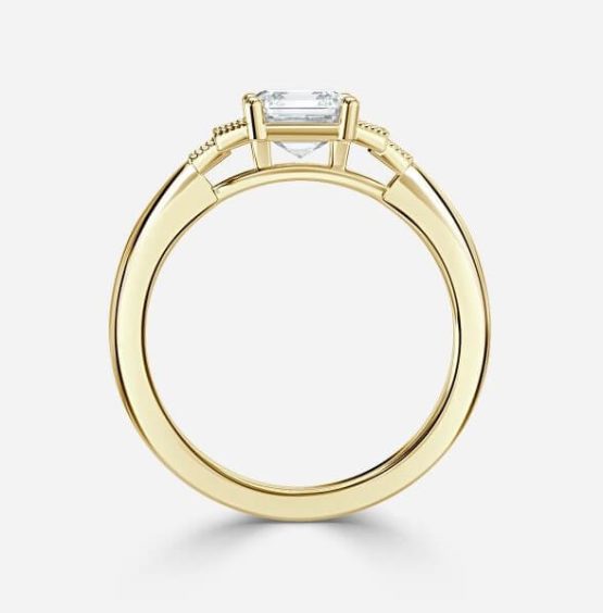 Fiona Asscher Three Stone Engagement Ring