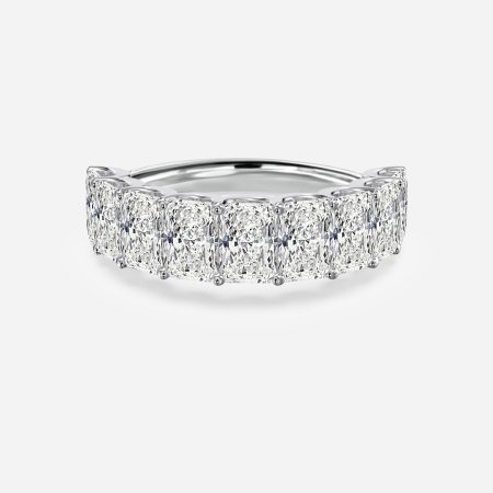 Radiant Diamond Half Eternity Ring