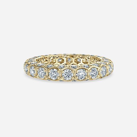 Hexa Round Diamond Eternity Ring