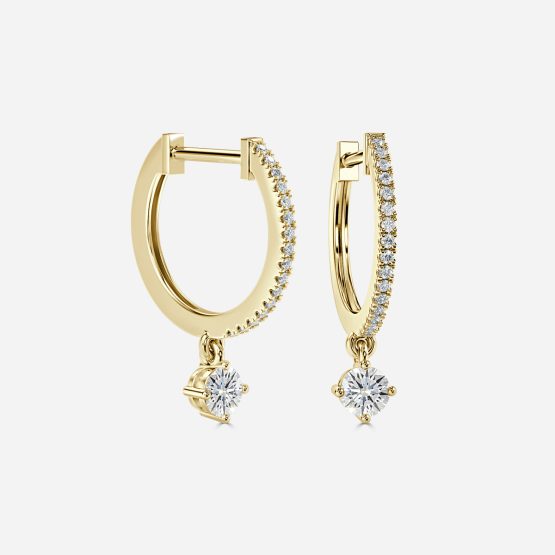 Sia Round Hoop Earrings