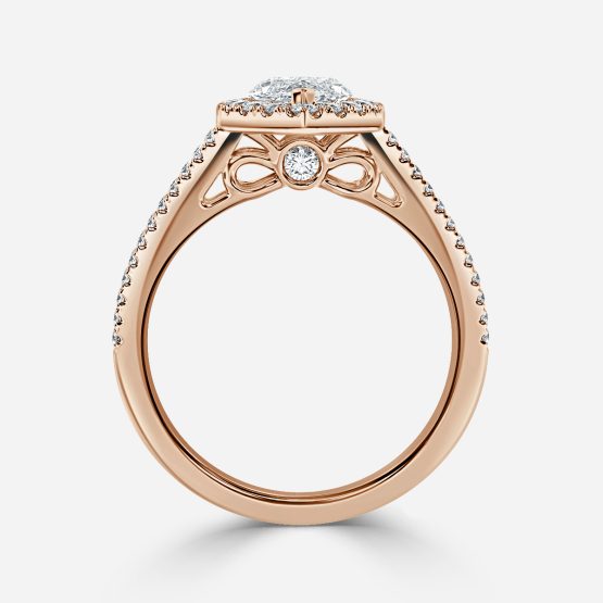 Dalia Marquise Diamond Halo Engagement Ring