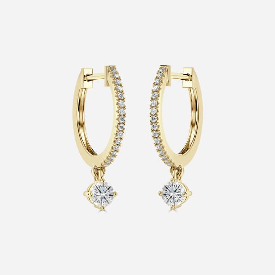 Sia Round Hoop Earrings