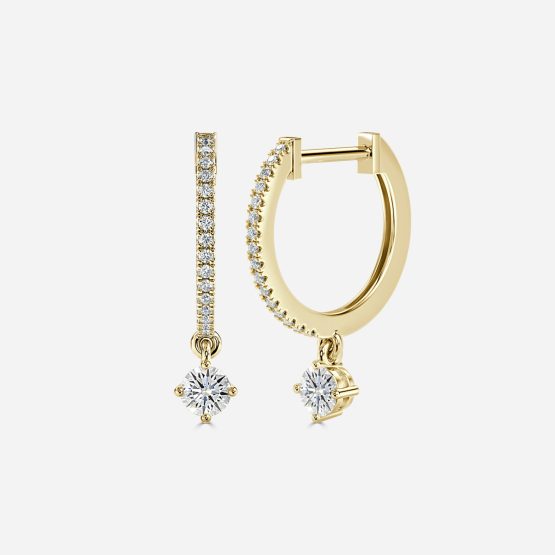Sia Round Hoop Earrings