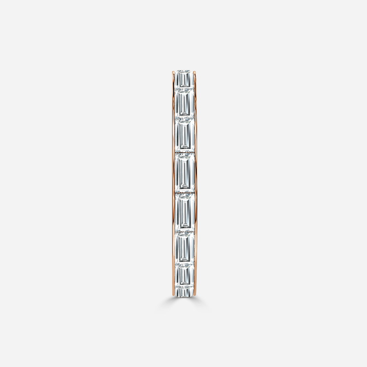 Baguette Lab Grown Diamond Channel Set Full Eternity Wedding Band