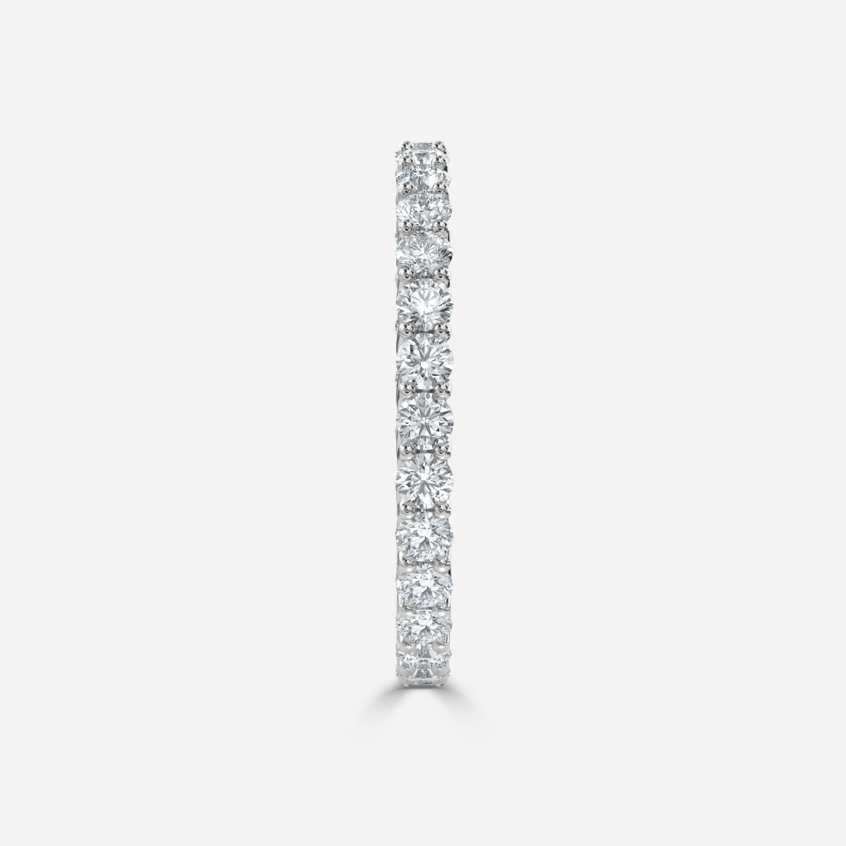 Ellsa Round Lab Grown Diamond Shared Prong Full Eternity Ring