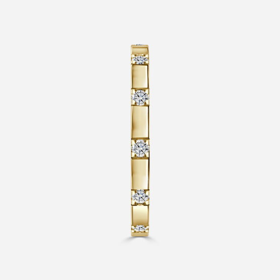 Florence Round Lab Grown Diamond Bar Set Wedding Ring