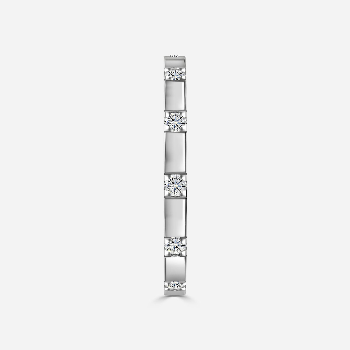 Florence Round Lab Grown Diamond Bar Set Wedding Ring