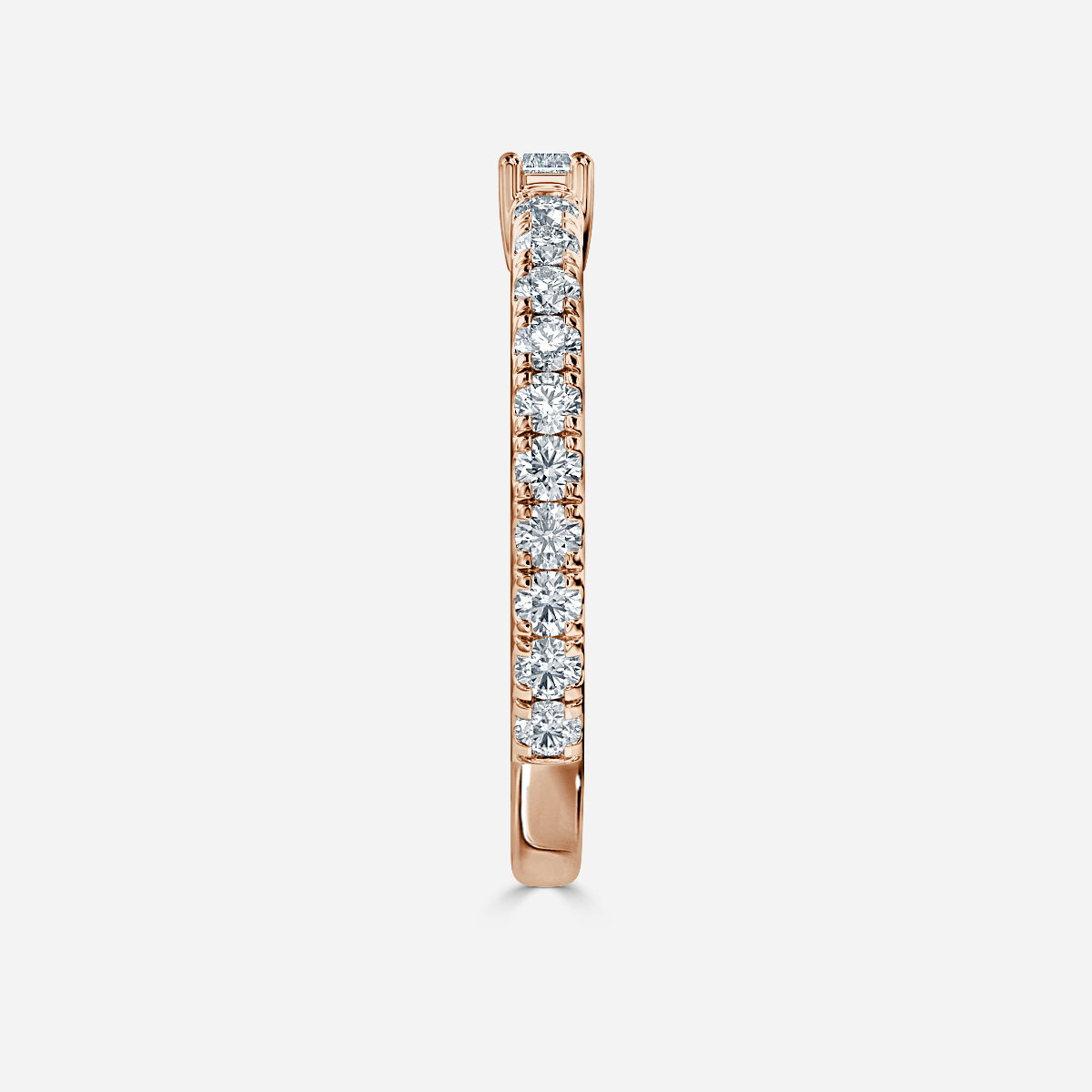 Scarlett Baguette Lab Grown Diamond Pave Wedding Ring