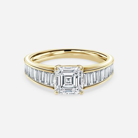 Vri Asscher Unique Engagement Ring