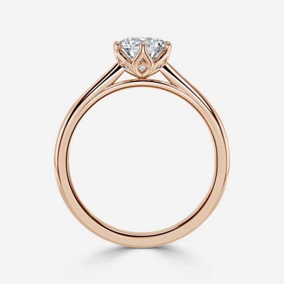 Perion Round Solitaire Engagement Ring
