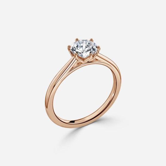 Perion Round Solitaire Engagement Ring