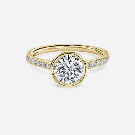 Ali'i Round Diamond Band Engagement Ring