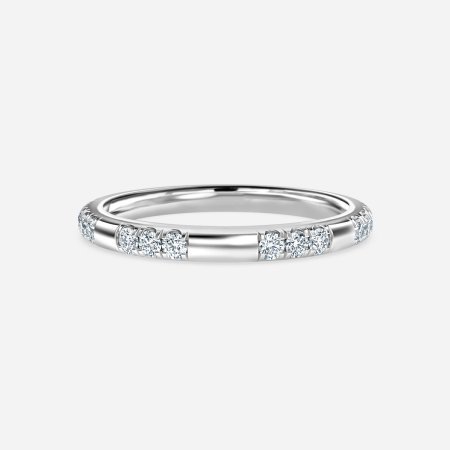 Round Diamond Pave Wedding Ring