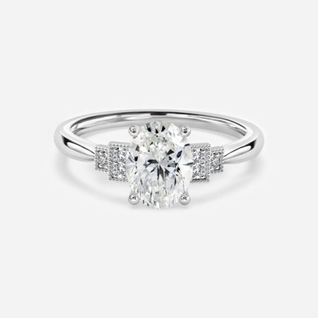 Fiona Oval Three Stone Engagement Ring
