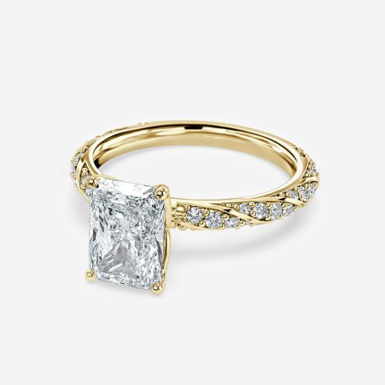 Serena Radiant Diamond Band Engagement Ring