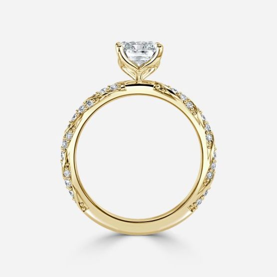 Serena Radiant Diamond Band Engagement Ring
