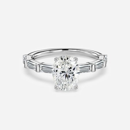 Kate Oval Diamond Band Engagement Ring
