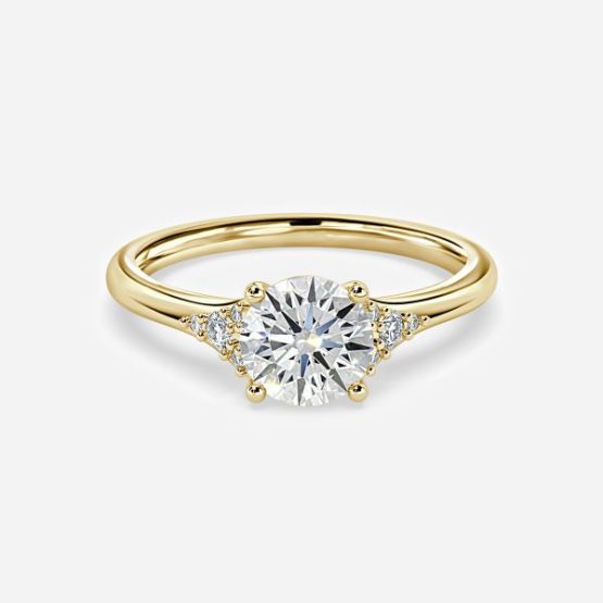 Anastasia Round Three Stone Engagement Ring