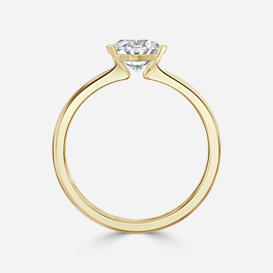 Augusta Oval Bezel Engagement Ring