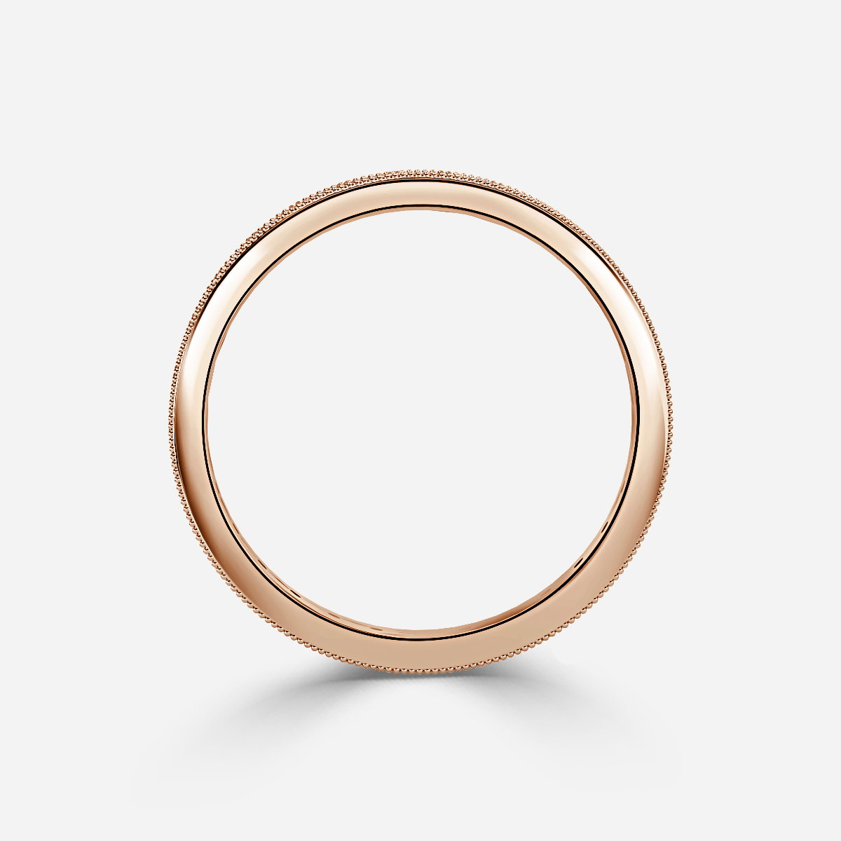 Milagros Round Lab Grown Diamond Milgrain Set Full Eternity Ring
