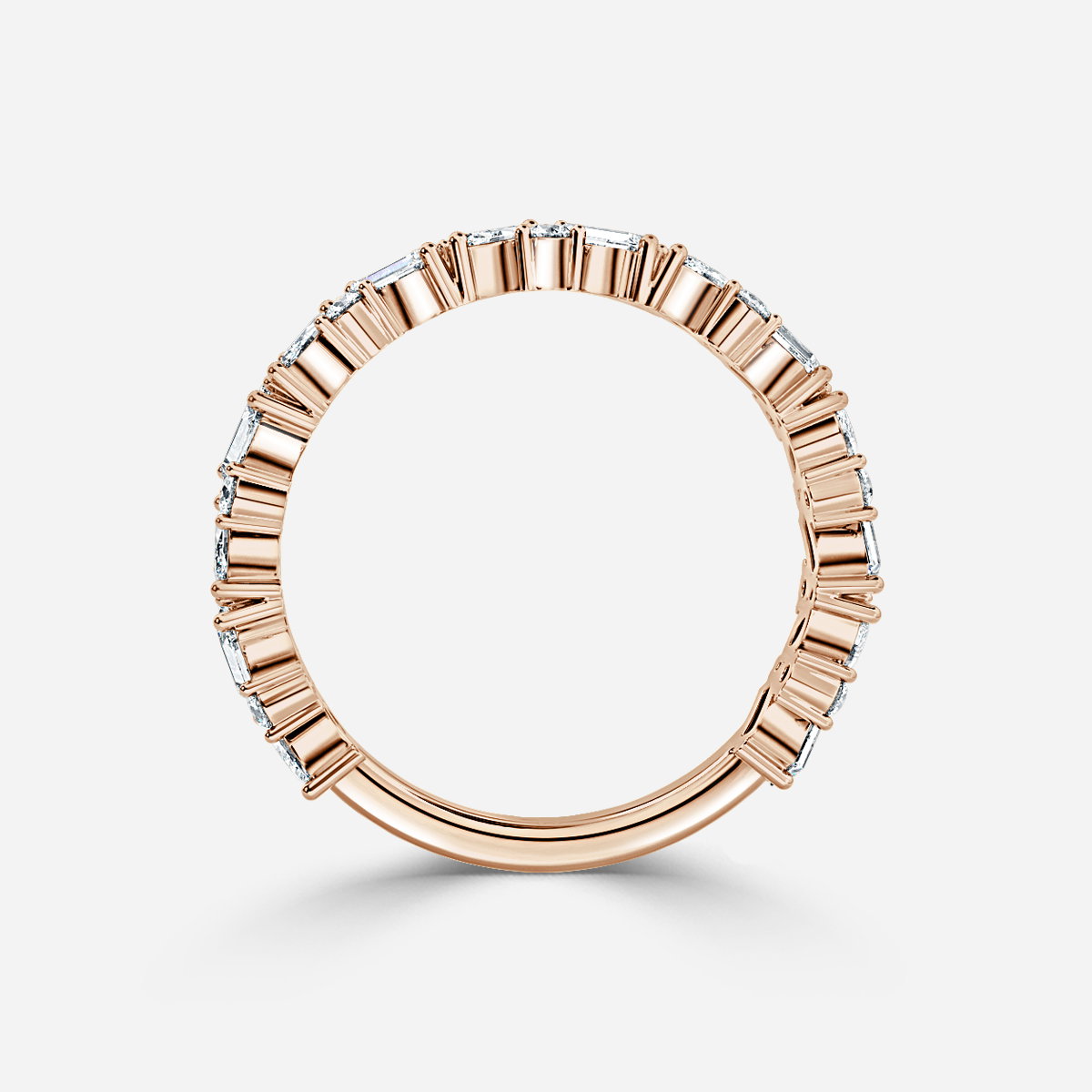 Piatta Mixed Shape Lab Grown Diamond Stackable Wedding Ring