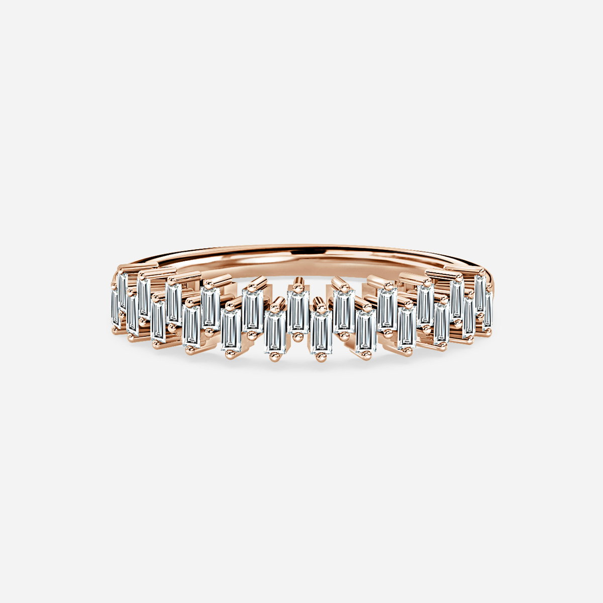 Classic Baguette Diamond Stackable Ring