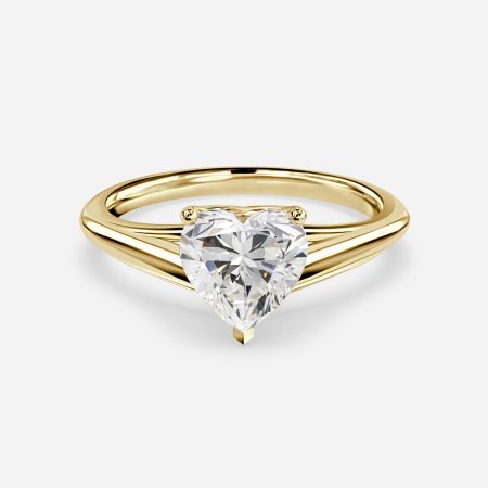 Katelyn Heart Diamond Solitaire Engagement Ring