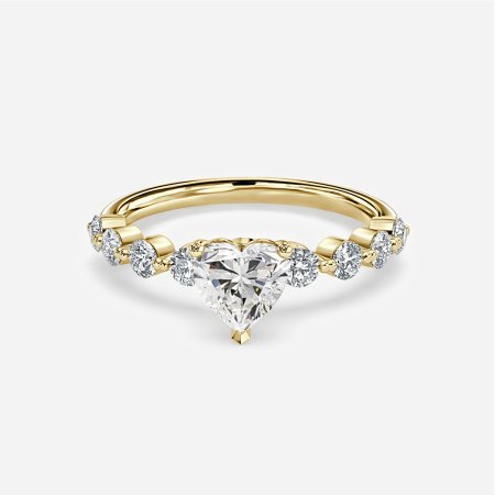 Vivian Heart Unique Engagement Ring