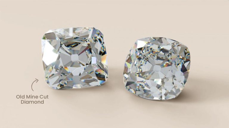 old mine cut lab grown diamond