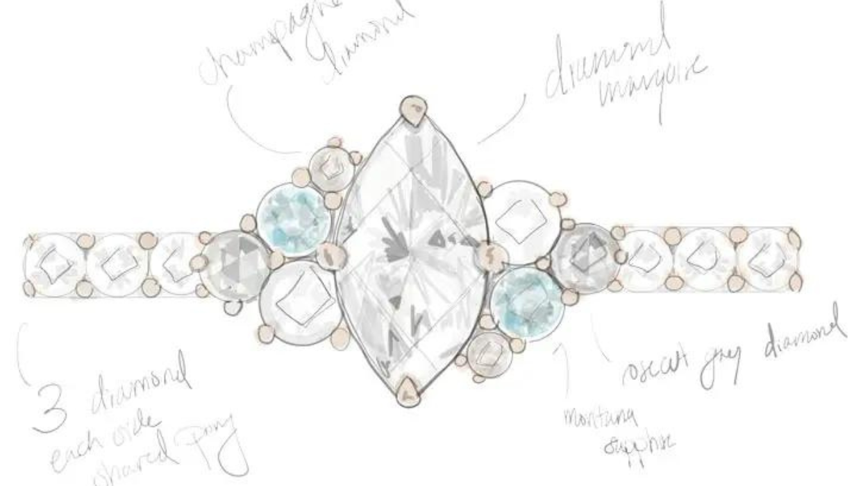 diamond custom ring