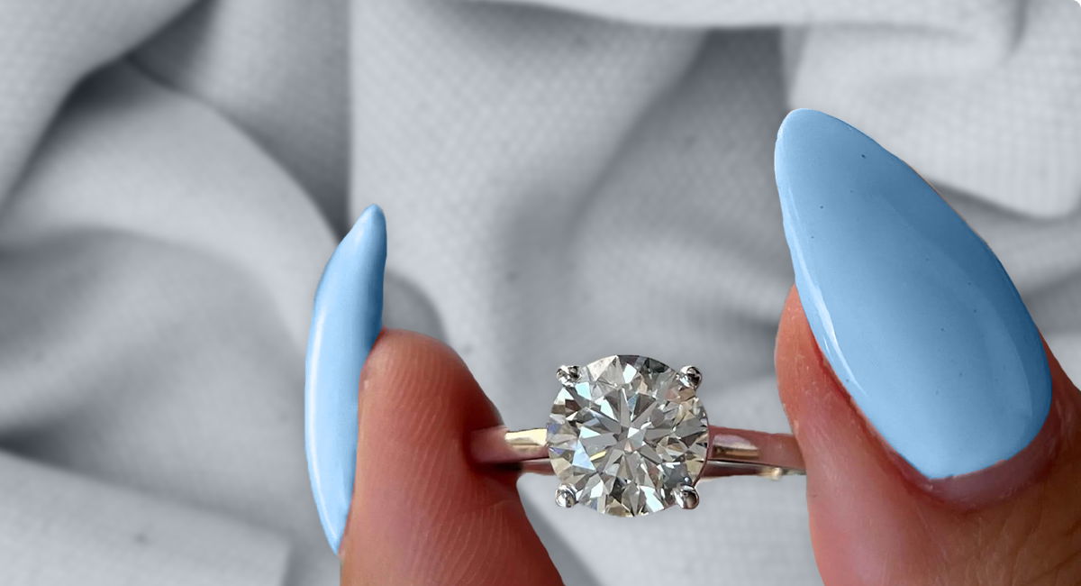 F Color Engagement Ring