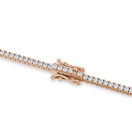 Round Brilliant Cut Lab Diamond Tennis Bracelet