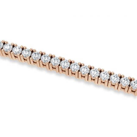 Round Brilliant Cut Lab Diamond Tennis Bracelet