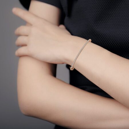 Round Brilliant Cut Lab Diamond Tennis Bracelet