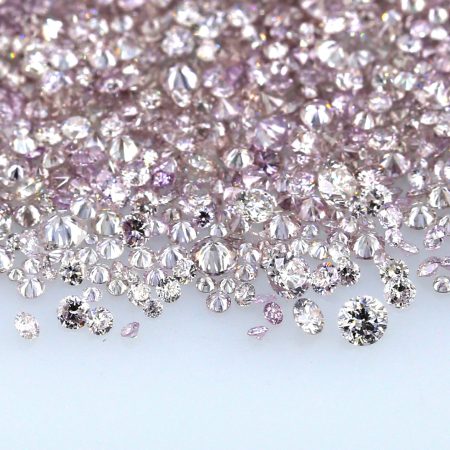 Purple Color Round Diamond