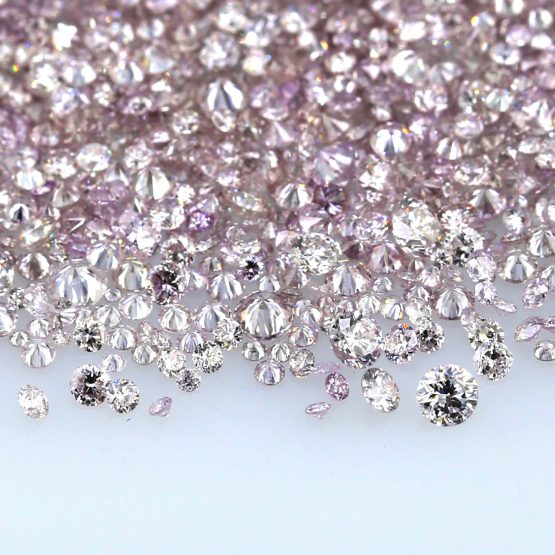 Purple Color Round Diamond