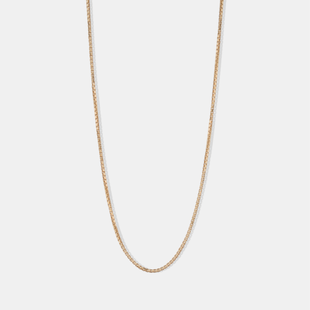 18K Yellow Gold Single Chain Necklace