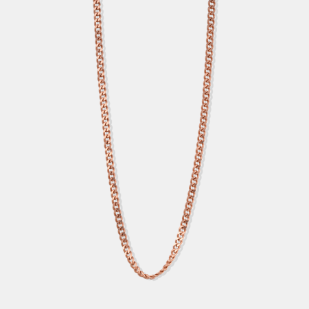 18K Rose Gold Curby Chain
