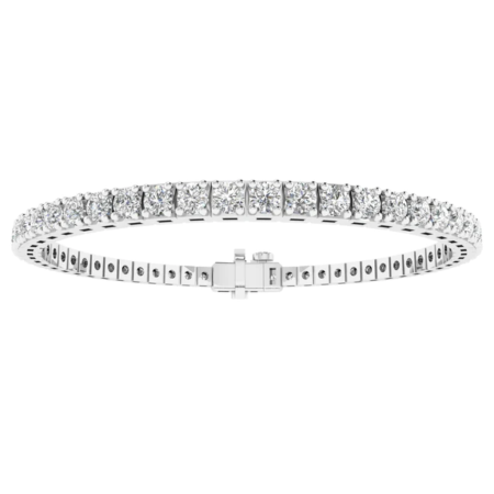 5ct-9ct Tennis bracelet 14 White Gold (7.00 inches)