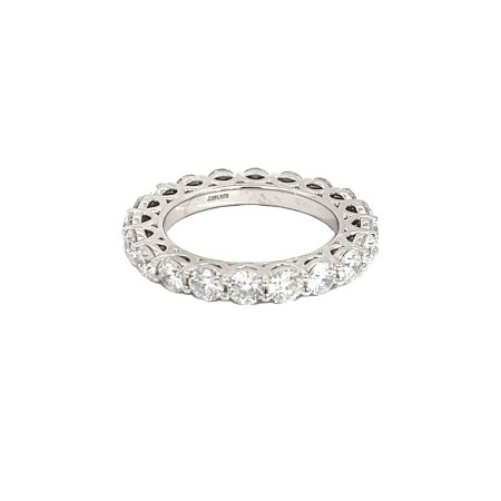 5.16ct Round Eternity Wedding Band in 14K White Gold (US Size: 7.00)